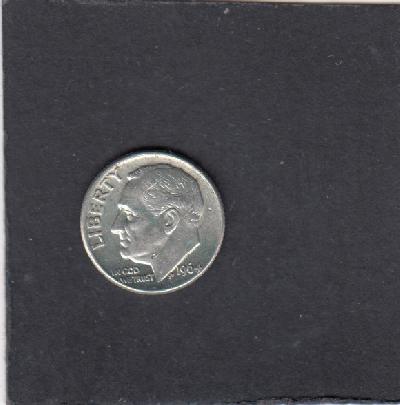 Beschrijving: 1 Dime ROOSEVELT